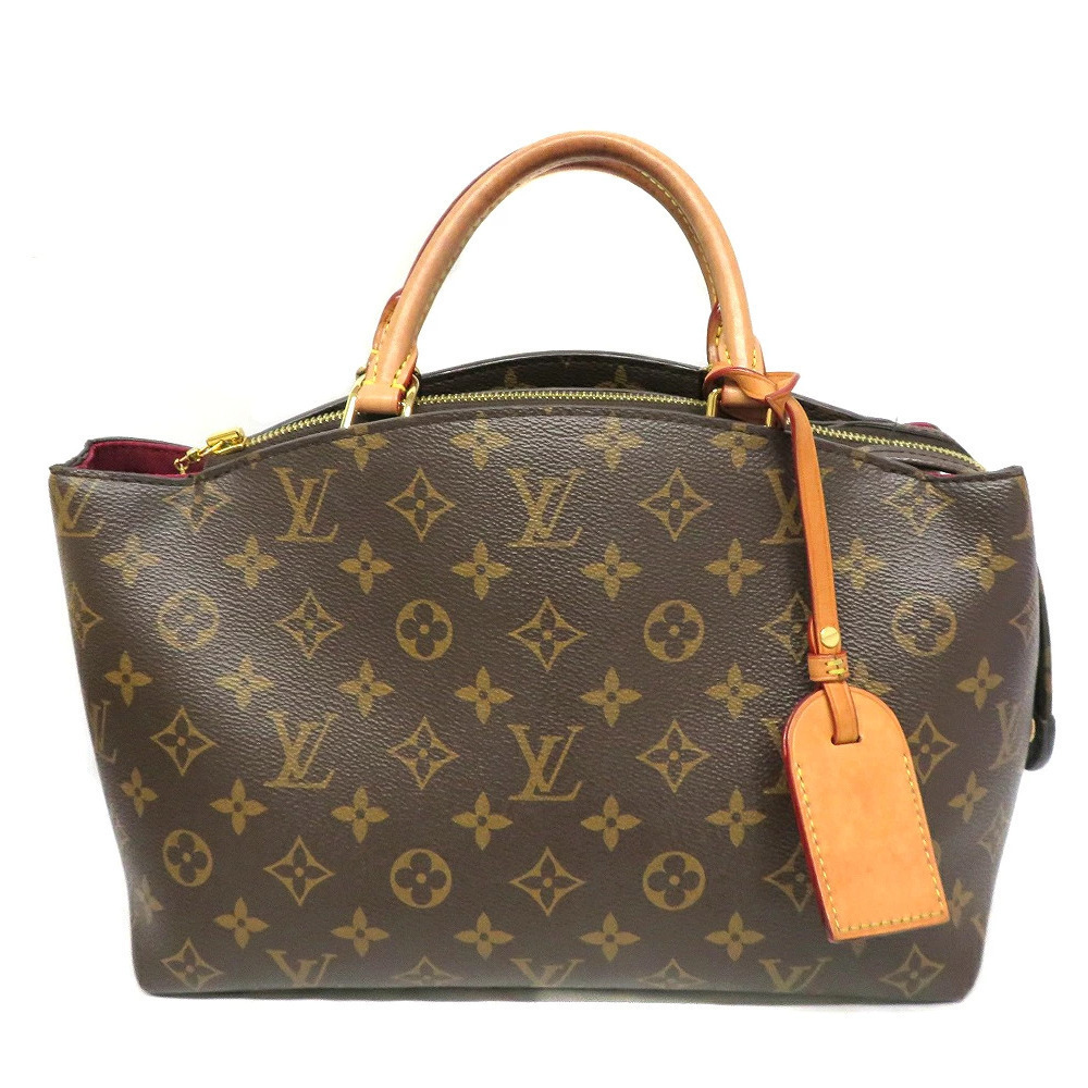 Louis Vuitton Palais Leather Shoulder Bag Brown
